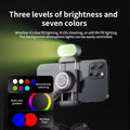 AOCHUAN 3-Axis Handheld Gimbal Stabilizer for Smartphones with Fill Light