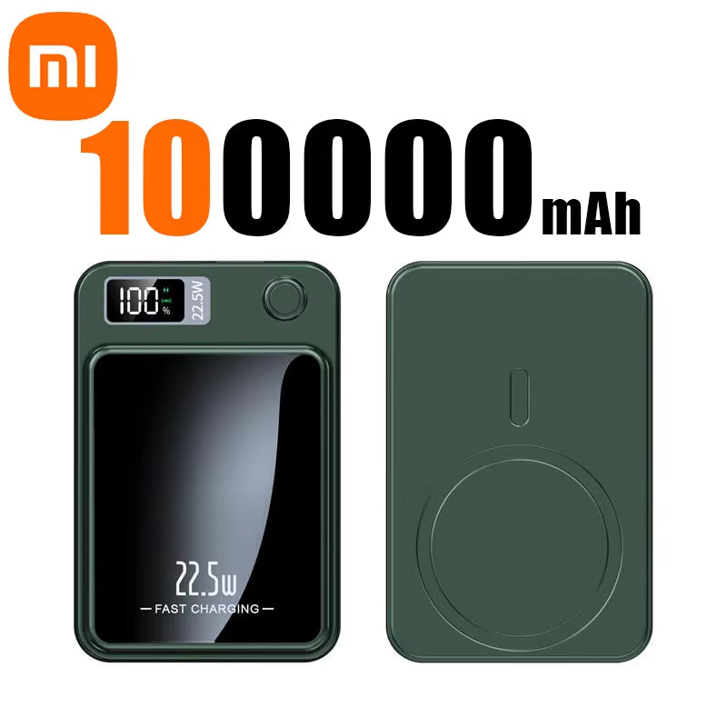 Xiaomi 2024 New 100000Mah Wireless Power Bank Magnetic Qi Portable Powerbank Type C Mini Fast Charger for Iphone Samsung