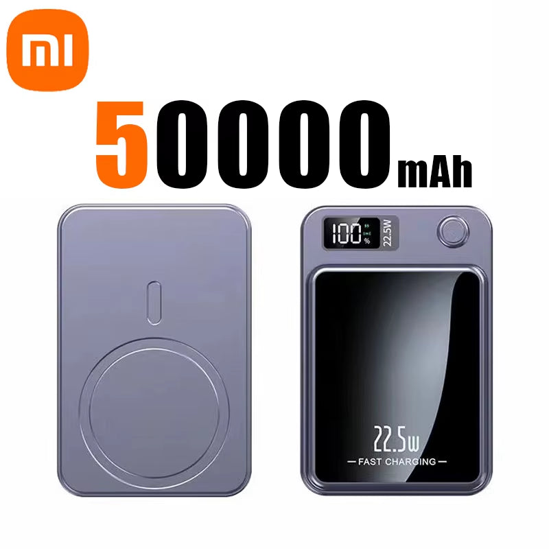 Xiaomi 2024 New 100000Mah Wireless Power Bank Magnetic Qi Portable Powerbank Type C Mini Fast Charger for Iphone Samsung